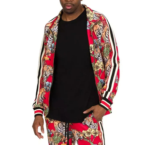 Prix de gros Ensemble de survêtements de jogging respirants personnalisés pour hommes, vêtements de sport à manches longues, survêtements imprimés pour l'entraînement en plein air - Product Image 3