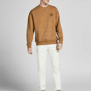 Sweat-shirt à capuche bas personnalisé en coton et polyester pour hommes, couleur unie, teint en couleur unie, hiver-automne, avec son propre logo et technique solide - Product Image 2