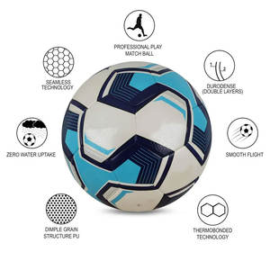 TOP GOZ TRADERS Ballon de football en cuir PU de qualité supérieure, nouveau design, pour entraînement et matchs de football - Product Image 5