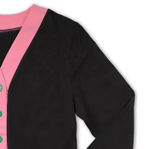 Cardigan en tricot universitaire unisexe conçu sur mesure avec lettres grecques et logo, pull d'hiver, style décontracté-ODM Supply - Product Image 4