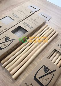 High Quality Custom Logo Natural Bamboo Drinking Straws Eco-Friendly Disposable Straws from Vietnam with Exclusive Packaging - Product Image 5