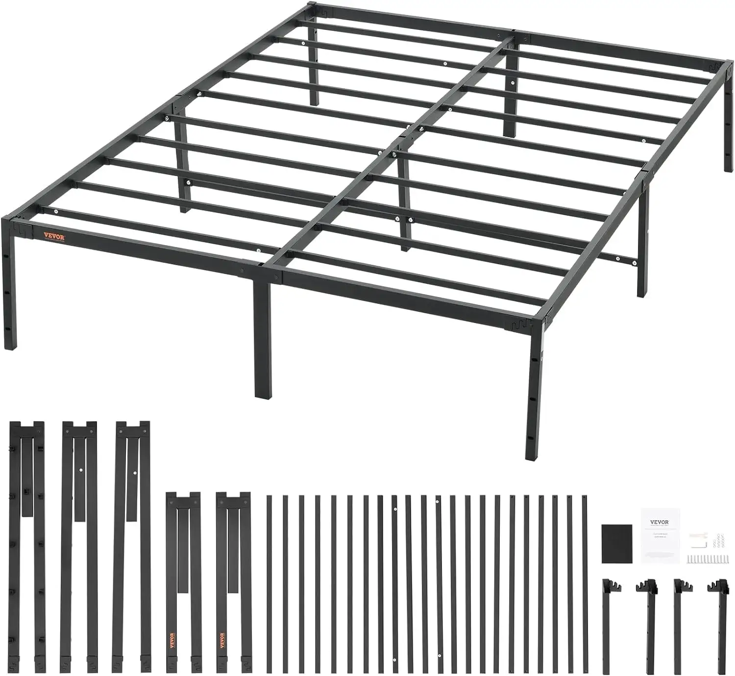 Triho THF-1370 Zwaar Zwart Twin Size Bed Frame Inch Metalen Platform Bed Frame Met Opbergoplossing