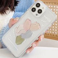Étui de téléphone en TPU avec design graffiti pour les séries 12/13/14, durable et résistant aux chocs