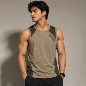 <b>Men's</b> Gym Tank Top Breathable Cotton Sleeveless Fitness Workout <b>Running</b> Sports <b>Vest</b> Custom Wholesale - Product Image 1