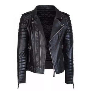 2026 Top Quality Mens <b>Black</b> Genuine Fashion Leather Jacket men Leather Jackets Pakistan Leather Jackets for Men - Product Image 4