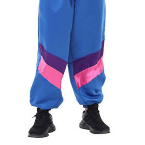 OEM Logo personnalisé combinaison de course épissage vêtements de sport amples unisexe fermeture éclair coupe-vent survêtement extérieur Patchwork nylon survêtement hommes - Product Image 6