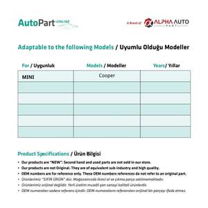 Cylindre de serrure d'arbre d'allumage pour BMW Mini Cooper - Product Image 2