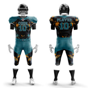 Camiseta de fútbol americano de manga corta de poliéster 100% de talla grande personalizada, Parte delantera transpirable, último diseño, bordado por sublimación bajo - Product Image 1