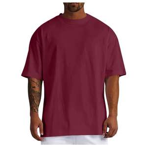 Venta al por mayor personalizado su logotipo de la marca 100% algodón camiseta en blanco hombres camiseta lisa Casual hombres camisetas - Product Image 5
