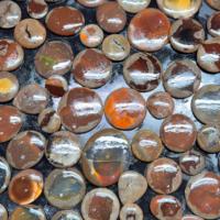 Cabochon en vrac d'opale de feu mexicaine de qualité AAA Belles pierres précieuses de guérison de haute qualité dans toutes les tailles en forme de mélange vert
