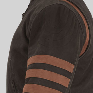 Chaqueta de Cuero Genuino para Hombre, Color Marrón Gamuza, Chaqueta de Motociclista de Cuero de Alta Calidad, Perfecta para Todas las Temporadas - Product Image 3