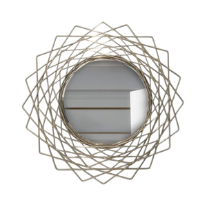 กระจกติดผนังสำหรับตกแต่งบ้านดีไซน์สุดหรูทำจากเหล็กโลหะอุปกรณ์ตกแต่งงานแต่งงานงานแฮนด์เมด - Product Image 2