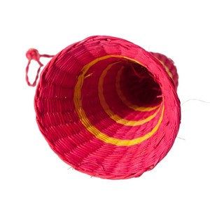 Adorno Navideño de Campana Tejida a Mano de Pasto Marino, Hecho en Vietnam, OEM ODM, Colorido, Festivo, Decorativo, Ecológico, para Colgar en las Fiestas - Product Image 3