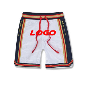 Short de basket-ball en maille de sport ample d'été personnalisé Short pour homme Short en maille de basket-ball imprimé de mode décontractée - Product Image 3