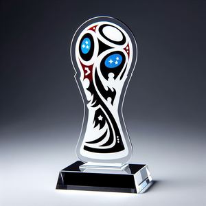 Trofeo de premio de cristal acrílico de fútbol personalizado translúcido claro Logotipo de regalos de equipo deportivo de lujo - Product Image 2