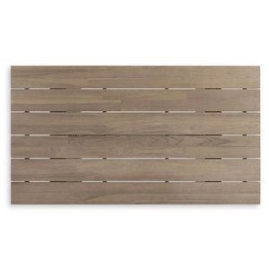 Table rectangulaire en bois de teck pour salon ou salle à manger, style moderne pour l'intérieur, agréable et durable - Product Image 1