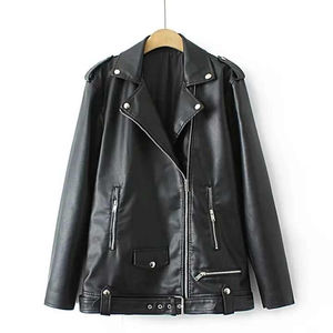 เสื้อแจ็คเก็ตหนังแท้สำหรับผู้หญิง ระบายอากาศได้ดี แฟชั่นทันสมัย ทรงเข้ารูป เหมาะสำหรับฤดูใบไม้ร่วงและฤดูหนาว สไตล์สตรีทแวร์ ขายส่ง รุ่น 2026 - Product Image 6