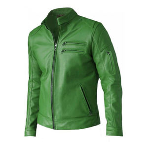 Precio bajo Superventas Slim Fit Hombres Cuero Venta al por mayor Diseño personalizado Original Hombres Chaquetas de cuero - Product Image 1