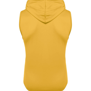 Sudadera con capucha gruesa pesada en blanco sin mangas para hombre Sudadera con logotipo personalizado French Terry Heavyweight Oversized para hombre Sudadera con capucha sin mangas - Product Image 3