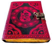 Journal en cuir Grimoire livre carnet de croquis fantaisie cahier sirène en relief à la main livre des ombres planificateur voyage carnet de croquis
