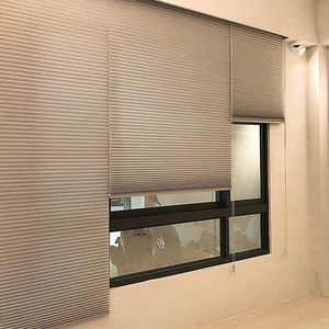 Honeycomb Cellular Blind Polyester <b>Light</b> Filtering Dual Layer Ceiling Installation for Casement Window Ladder <b>Rope</b> Format - Product Image 1