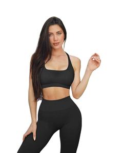 Ensemble de yoga tendance pour femmes, ensemble de fitness en plein air, 2 pièces, respirant, écologique, séchage rapide, ensemble de sport d'été pour la salle de sport - Product Image 2