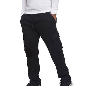 Pantalon d'été pour hommes Nouveau pantalon cargo multi-poches Vente en gros Pantalon cargo droit en coton polaire élastique de grande taille pour hommes - Product Image 6