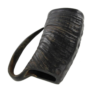 Taza de cuerno negro para beber, producto hecho a mano con asa, fabricación de taza de cuerno de búfalo más vendida a la venta - Product Image 4