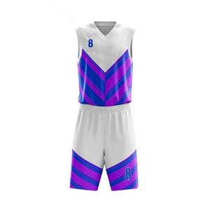 2024 maillots de basket-ball sublimés personnalisés pour joueur d'équipe avec logo et numéro uniformes de basket-ball en maille - Product Image 3