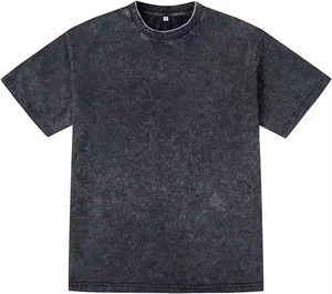 OEM Quick Dry Oversized 100% Cotton Acid Wash <b>Tshirts</b> <b>High</b> quality Summer Men <b>Tshirts</b> with logo and design - Product Image 3