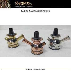 Bambino Farida Un Kilogramme De Luxe Mini Narguilé Ensemble En Laiton Massif Dessus De Table Shisha Plateau Miroir Verre Designer En Laiton Lourd De Luxe - Product Image 3