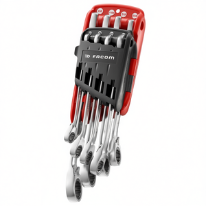 Jeu de clés à cliquet combinées en pouces Facom, étui portable inclus - Product Image 2