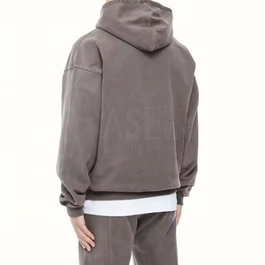 Survêtement décontracté à capuche de bonne qualité en tissu épais pour hommes, respirant, impression de logo personnalisée, fabrication OEM - Product Image 4