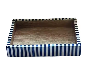 Bandeja decorativa Popular para uso doméstico 2025 Bandeja madre de perla Organizador de almacenamiento de cocina hecho a mano Bandeja para servir con la mejor calidad - Product Image 6