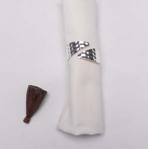 Wholesale custom design metal <b>napkin</b> ring <b>silver</b> for kitchen restaurant home wedding decor hotel office tableware bulk quantity - Product Image 6