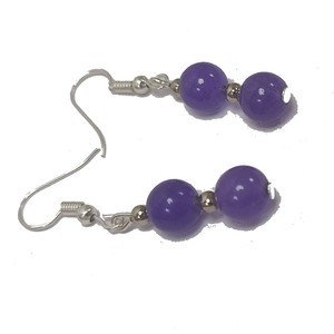 Haut cristal améthyste boucle d'oreille perles à facettes pierre précieuse de guérison cristal bijoux de mode boucles d'oreilles ensemble bijoux pour femmes grossiste - Product Image 3
