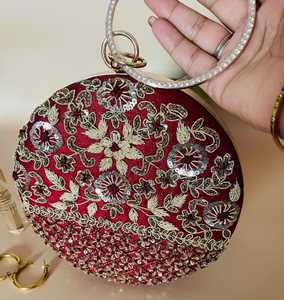 Bolso de mano de noche de boda para mujer, bolso de mano de noche, personalizado, Popular, hecho a mano, estilo de moda, 2022 - Product Image 3