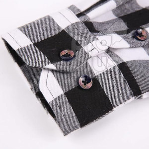 Chemise en flanelle de laine/coton décontractée de style rustique pour homme - Respirante, écologique, séchage rapide, confort toute la journée - Product Image 6