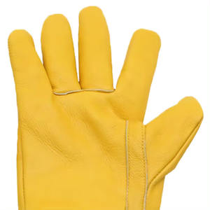 โลโก้ที่กําหนดเองหนังจับถุงมือทํางานเพื่อความปลอดภัยในสวน - Product Image 2