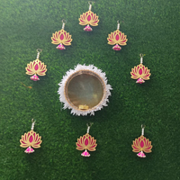 Hiasan Lotus Tren Yang Indah untuk Dekorasi Rumah, Dekorasi Puja, Pindah Rumah, Latar Belakang, Mandir, Teratai Merah Muda