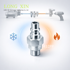Acoplador Rápido de Acero Mecanizado CNC de Precisión, Forma Hexagonal, Galvanizado en Zinc, Hecho a Medida para la Industria Robótica. JHI-812PP - Product Image 6