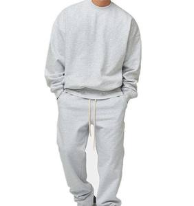 Ensemble survêtement unisexe personnalisé, pantalon de survêtement et sweat-shirt, survêtement d'hiver uni pour homme, coupe-vent, survêtement ample d'hiver pour homme - Product Image 3