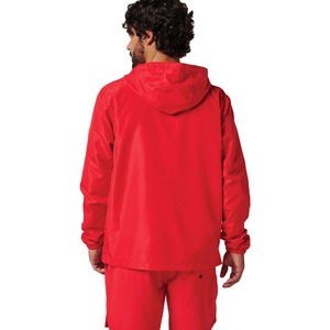 Conjunto de chándal cortavientos con capucha personalizado para mujer Chaqueta y pantalones cortos para correr de dos piezas con patrón sólido - Product Image 2