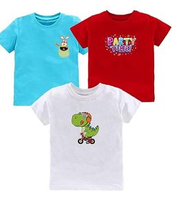 เสื้อยืดเด็กผู้ชายแขนสั้นธรรมดาพิมพ์โลโก้กำหนดเอง100ผ้าฝ้ายเปล่าสำหรับเด็กผู้หญิงเด็กทารกของขวัญแบบลำลอง - Product Image 1