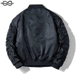 Veste bombardier classique pour hommes automne et hiver à manches longues manteau de pilote de vol épais Style Baseball coupe-vent Couple décontracté - Product Image 2