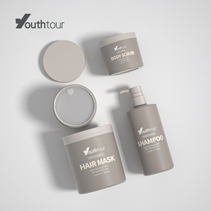 <span class=keywords><strong>YPU</strong></span> Fabricación de inyección de plástico cosmético exfoliante corporal tarro redondo con tapa boca ancha botella de tratamiento para el cabello botella de belleza 1000g - Product Image 6