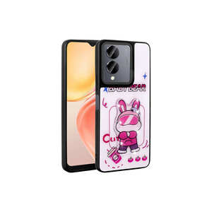 Coque de téléphone en silicone gaufré lumineux de luxe Netzy, motif blanc emblématique, pour Vivo Y36 14 Plus/XR, protection de téléphone, vente au détail - Product Image 1