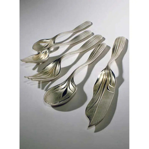 Elegante juego de cubiertos de acero inoxidable con mango azul cielo, perfecto para artículos de Hotel y utensilios de cocina, accesorios de vajilla - Product Image 5