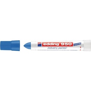 Paquete de 10 rotuladores industriales azules con punta redonda de 10 mm-EDDING - Product Image 1