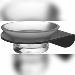 ชุดอุปกรณ์ในห้องน้ำโรงแรม ที่วางสบู่ติดผนัง กระจกและสีดำ อุปกรณ์เสริมเกรดเชิงพาณิชย์ ชุดอุปกรณ์ติดตั้งในห้องน้ำ - Product Image 1